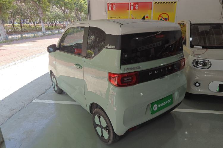 Used Wuling Hongguang MINIEV 2021 Macaron Fashion Model Lithium Iron Phosphate Rear Left 45 Deg