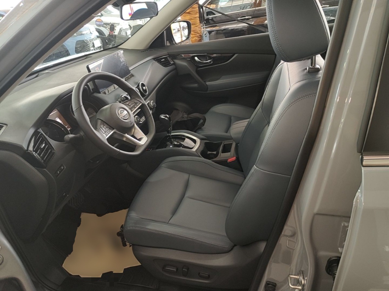 Vordere Reihe im Auto