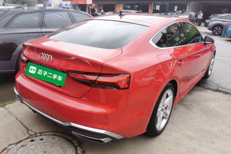 Used Audi A5 2021 Sportback 40 TFSI Fashionable and Dynamic Model Rear Right 45 Deg
