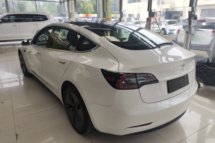 Used Tesla Model 3 2019 Long-Range Rear-Wheel-Drive Version Rear Left 45 Deg