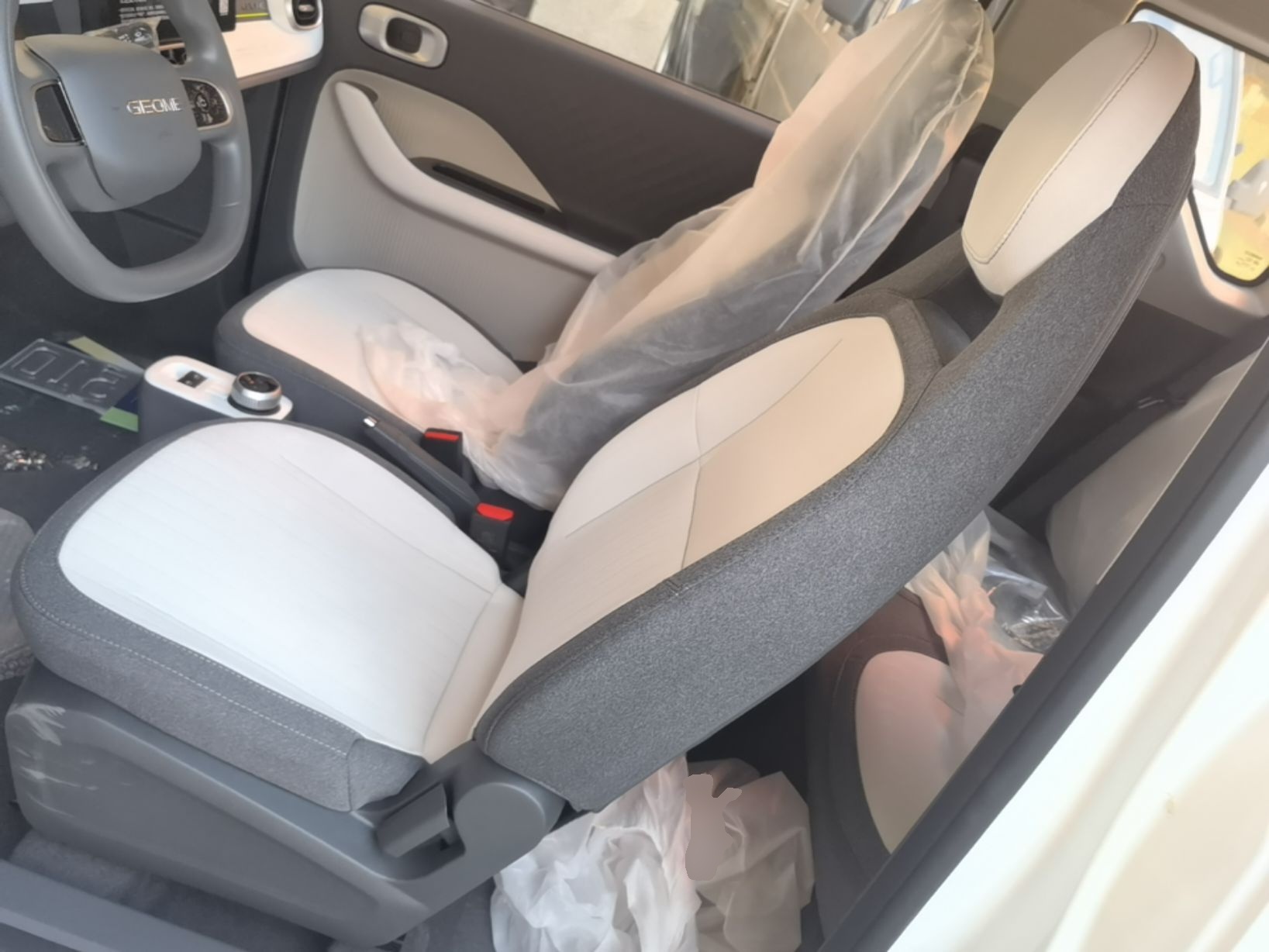 A primeira fila do carro