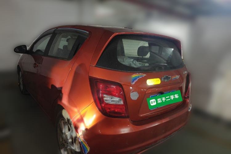 Used Chevrolet Aveo Sonic 2014 Hatchback 1.6 SX AT Fashion Edition Rear Left 45 Deg