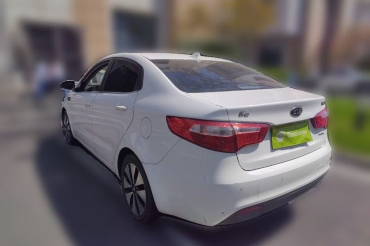 Used Kia K2 2011 Sedan 1.6L Automatic Transmission Premium Rear Left 45 Deg