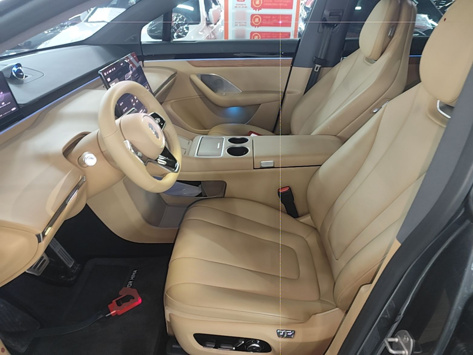 Vordere Reihe im Auto