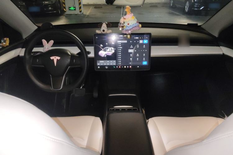 Used Tesla Model Y 2021 Standard Range Rear-Wheel Drive Version Center Console