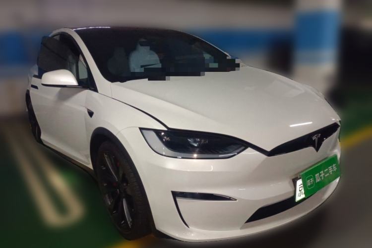 Used Tesla Model X 2023 Three-Motor All-Wheel-Drive Plaid Version Front Right 45 Deg