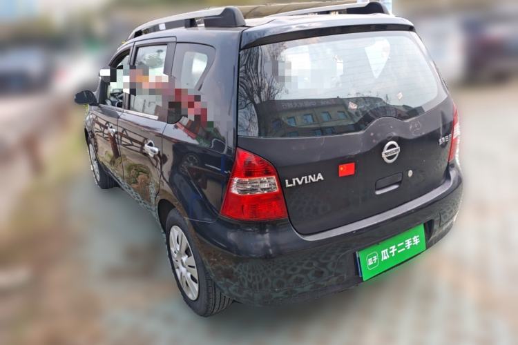 Used Nissan Livina 2010 Jingyue Edition 1.6L Manual All-Around Model Rear Left 45 Deg