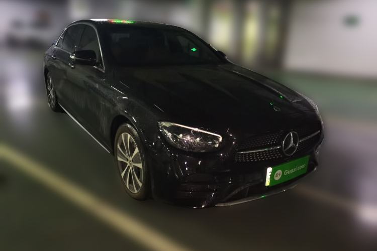 Used Mercedes-Benz E-Class New Energy 2021 E 350 e L Plug-in Hybrid Sports Sedan Front Right 45 Deg