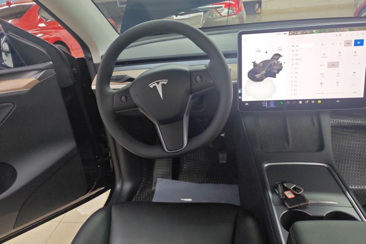 Used Tesla Model Y 2021 Standard Range Rear-Wheel Drive Version Steering Wheel