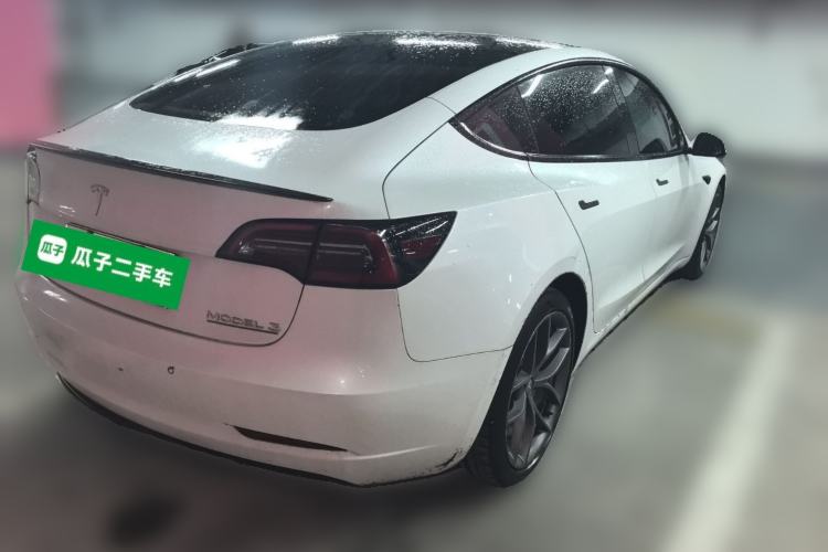 Used Tesla Model 3 2021 Revised Version II – Performance High-Performance All-Wheel-Drive Edition Rear Right 45 Deg