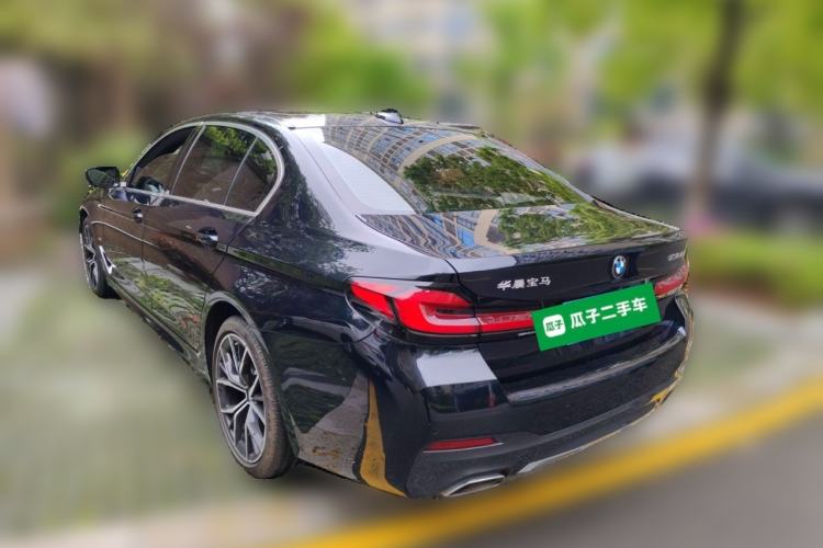 Used BMW 5 Series 2022 Second Facelift 530Li Luxury Version M Sport Package Rear Left 45 Deg