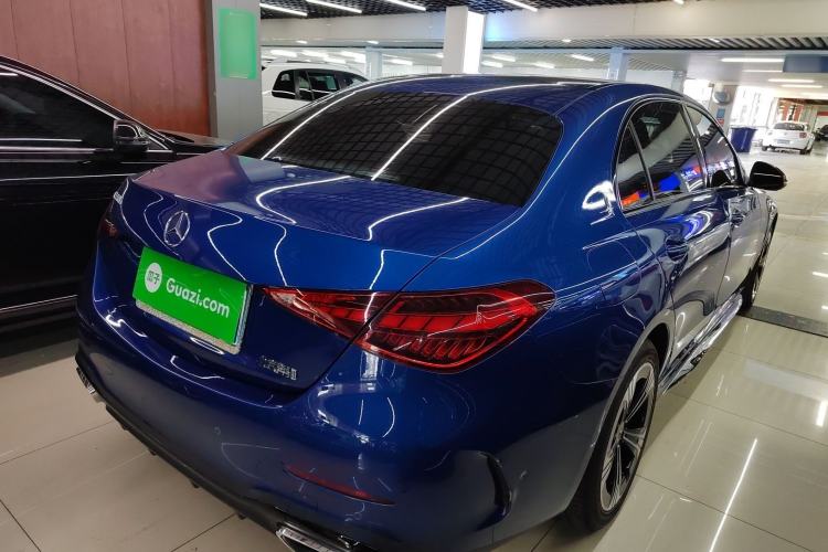 Used Mercedes-Benz C-Class 2022 C 260 L Obsidian Night Sport Edition Rear Right 45 Deg