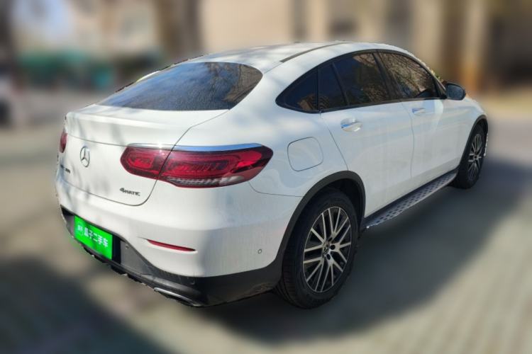 Used Mercedes-Benz GLC Coupe 2021 GLC 300 4MATIC Coupe SUV Rear Right 45 Deg