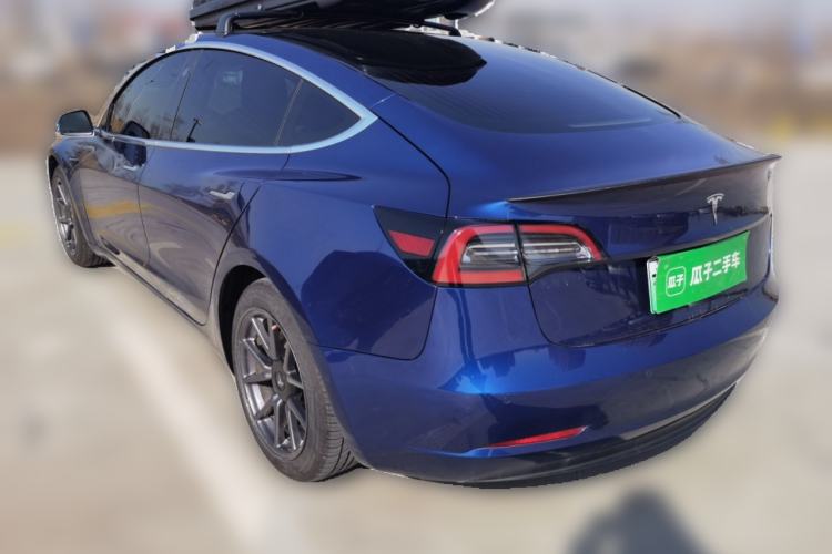 Used Tesla Model 3 2019 Long-Range Rear-Wheel-Drive Version Rear Left 45 Deg
