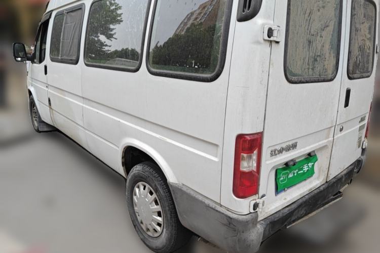 Used JMC Transit 2019 2.8T Commercial Version Long Wheelbase Mid-Roof 6-Seater Rear Single Tire China VI Emission Standard – JX493 Rear Left 45 Deg