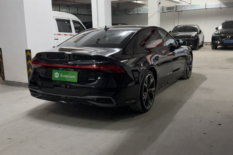 Used Audi A7L 2024 55 TFSI quattro Black Warrior Edition Rear Right 45 Deg