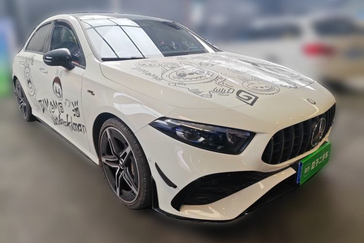 Used Mercedes-Benz A AMG 2024 Facelift AMG A 35 L 4MATIC Front Right 45 Deg