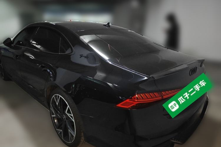 Used Audi A7L 2024 45 TFSI quattro S-line Black Warrior Edition Rear Left 45 Deg