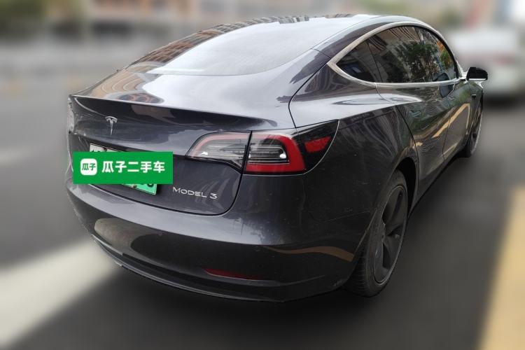 Used Tesla Model 3 2019 Standard Range Rear-Drive Upgraded Version Rear Right 45 Deg