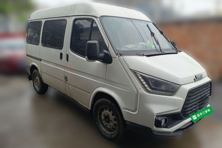 Used JMC Transit 2019 2.8T Commercial Version Short Wheelbase Mid-Roof 6-Seater China VI JX493 Front Right 45 Deg