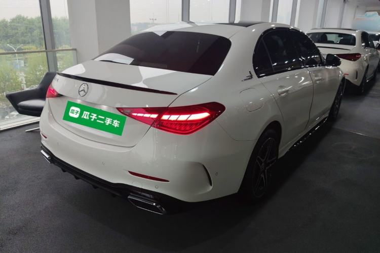 Used Mercedes-Benz C-Class 2025 C 260 L Obsidian Night Sport Edition Rear Right 45 Deg