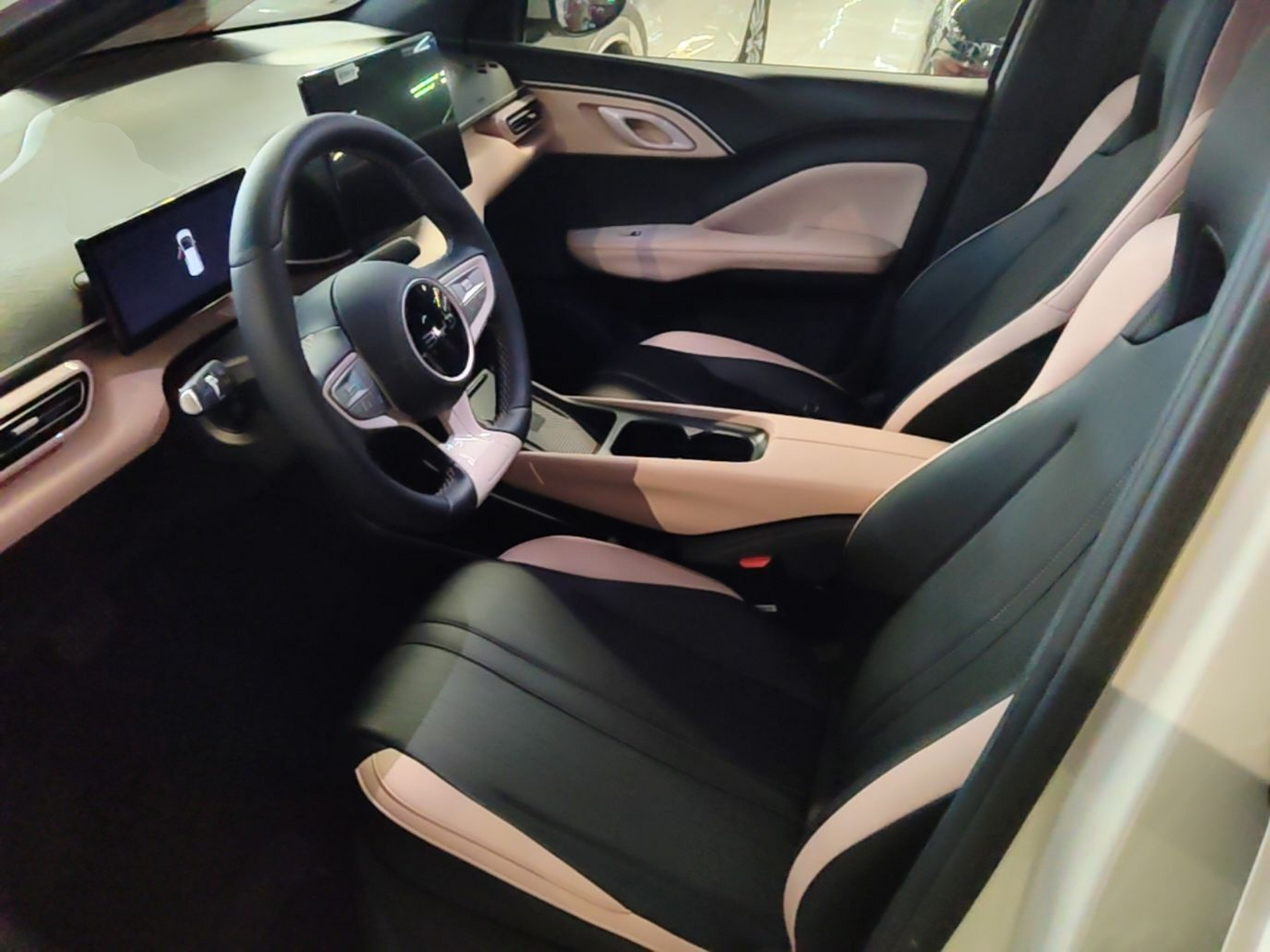 Vordere Reihe im Auto