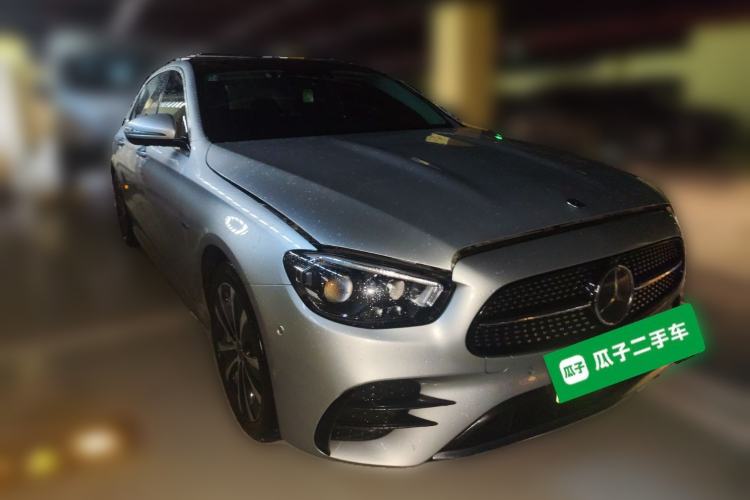 Used Mercedes-Benz E-Class New Energy 2021 E 350 e L Plug-in Hybrid Sports Sedan Front Right 45 Deg