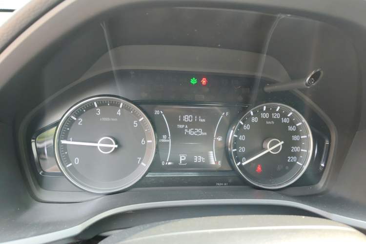 Used Honda Crider 2019 180 Turbo CVT Luxury Edition China VI Emission Standard Odometer Close Up