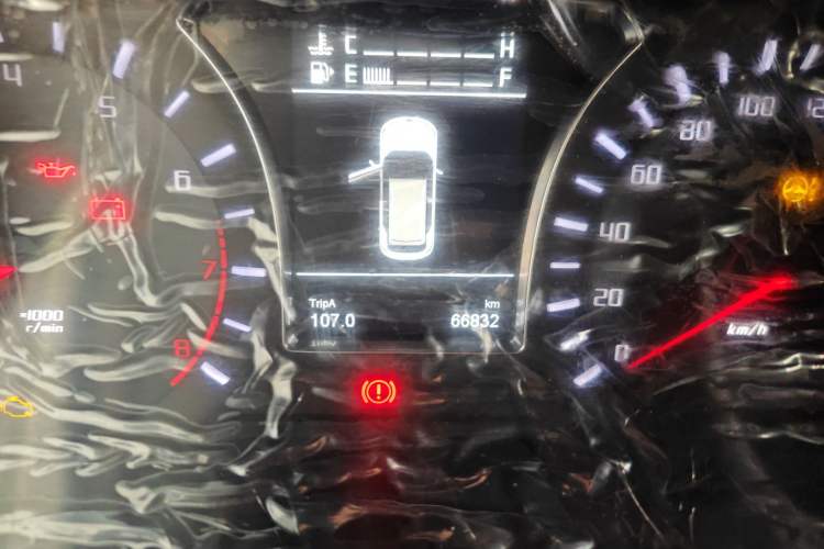 Used GAC Trumpchi GS4 2017 200T Manual Two-Wheel Drive Elite Edition Odometer Close Up