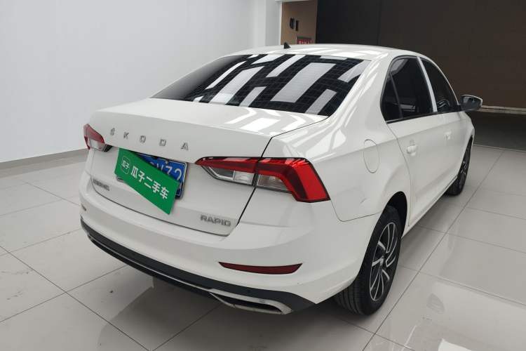 Used Skoda Rapid 2022 1.5L Automatic Comfort Edition Rear Right 45 Deg