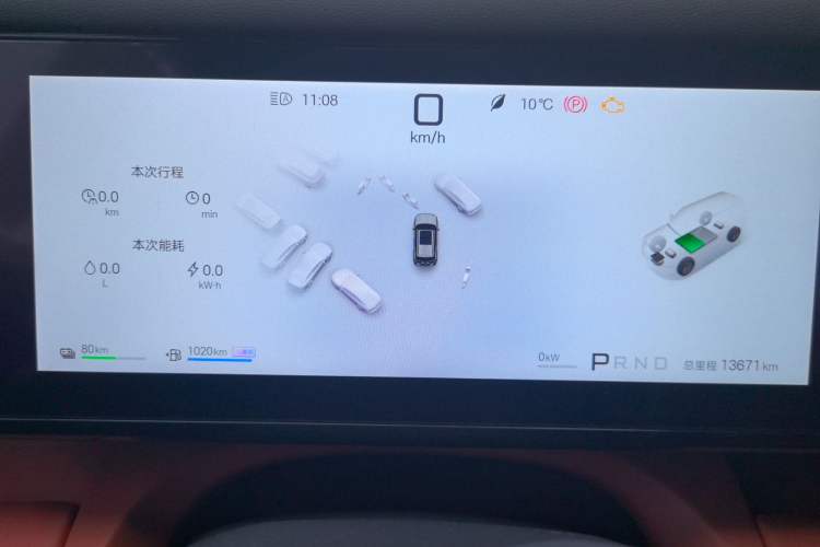 Used Formula Leopard Tai 7 2025 Model 190 km Four-Wheel Drive Ultra Edition Odometer Close Up