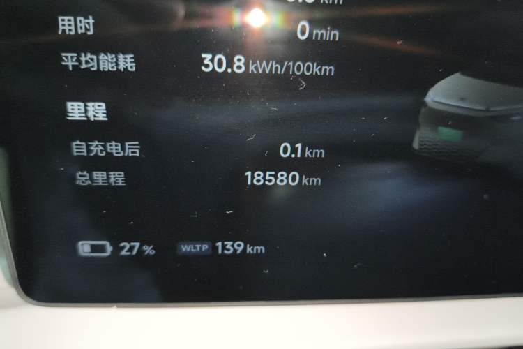 Used XPeng X9 2024 640 All-Wheel Drive High-Performance Max Odometer Close Up