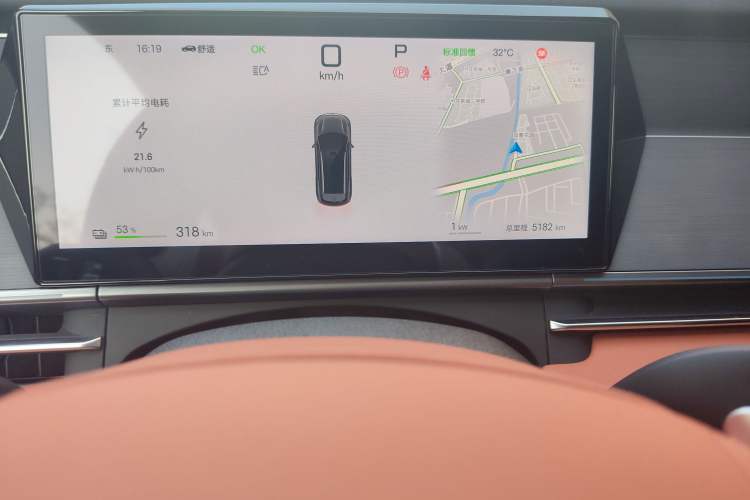 Used BYD Tang L 2025 EV 600KM All-Wheel-Drive LiDAR Flagship Model Odometer Close Up