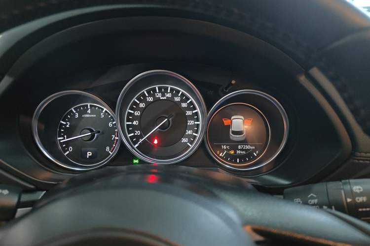 Used Mazda CX-5 2021 2.0L Automatic Two-Wheel Drive Black Knight Odometer Close Up