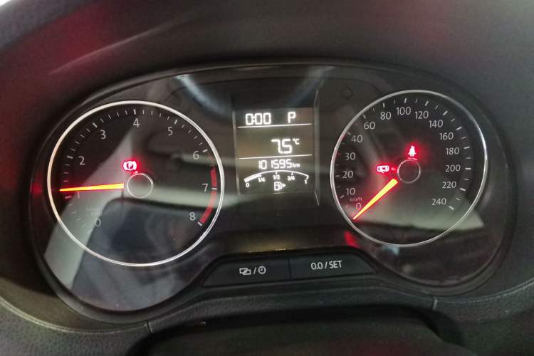 Used Volkswagen Polo 2016 1.6L Automatic Comfort Model Odometer Close Up