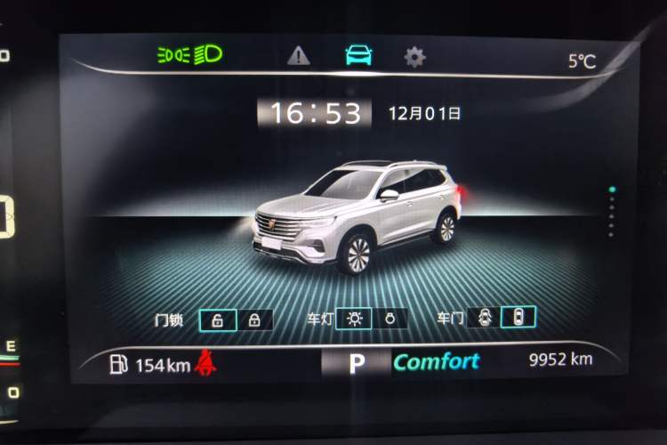 Used Roewe RX5 MAX 2019 300TGI Automatic 4G Connect Luxury Edition Odometer Close Up