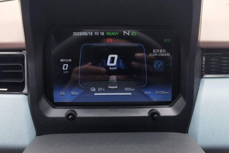 Used Chery New Energy QQ Ice Cream 2024 170km Sundae Odometer Close Up