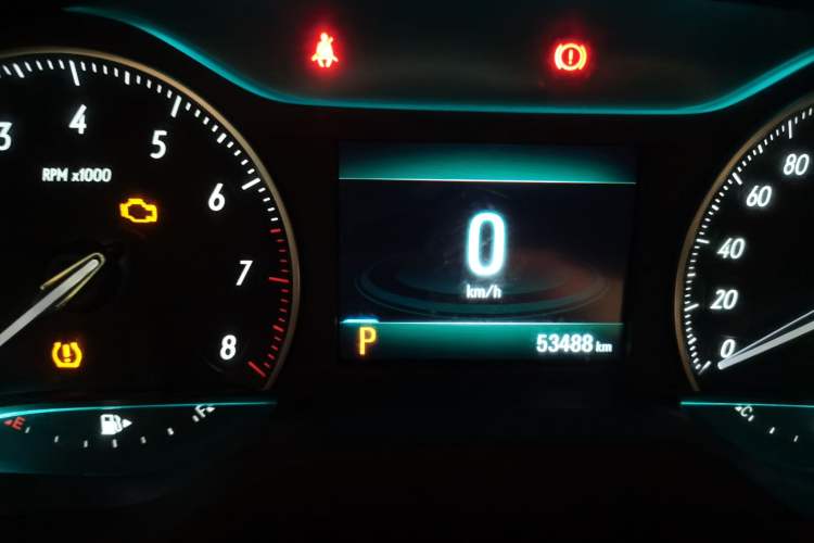 Used Buick GT 2021 Revised Version Flagship 1.5L Automatic Elite Edition Odometer Close Up