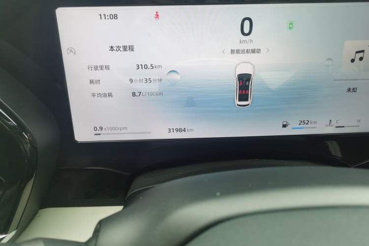 Used Geely Auto Monjaro L 2024 2.0TD High-Power Automatic Two-Wheel Drive Yunqi Version Odometer Close Up