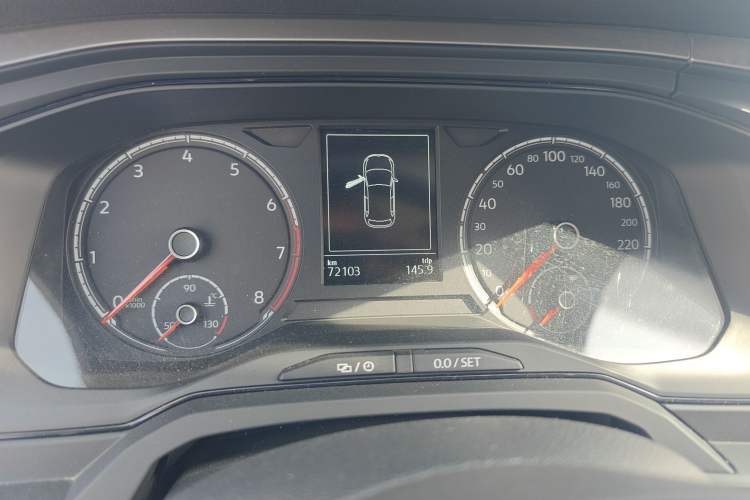 Used Volkswagen Polo 2019 Plus 1.5L Automatic Panoramic Enjoyment Edition Odometer Close Up