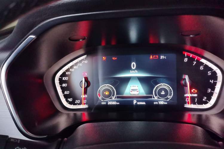 Used CHANGAN CS75 2021 Honor Million Edition 280T DCT Prestige Model Odometer Close Up