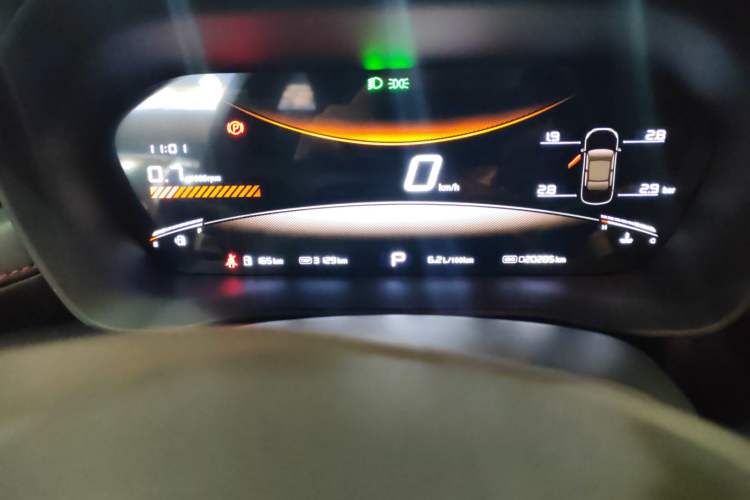 Used MG 5 2025 300TGI Global Flagship Edition Odometer Close Up