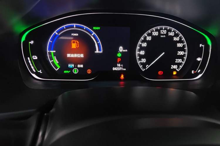 Used Honda Accord 2022 Xing·Hybrid 2.0L Phantom Night·Sharp Intelligence Edition Odometer Close Up