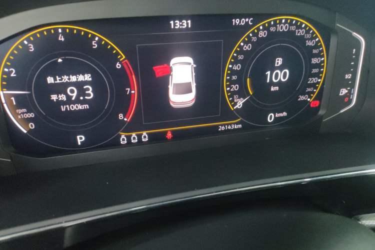 Used Volkswagen Passat 2024 380TSI Dragon Edition Odometer Close Up