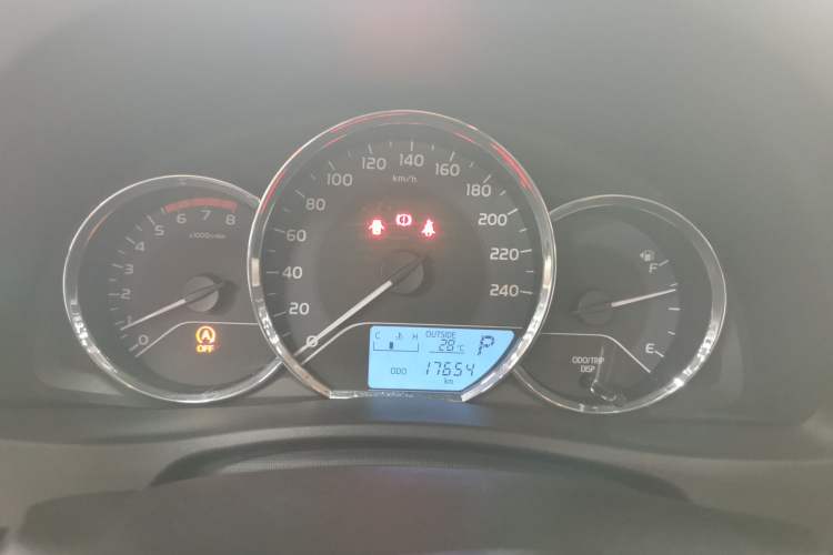 Used Toyota Corolla 2017 Revised Version 1.2T S-CVT GL Odometer Close Up