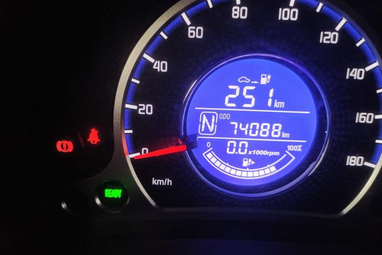 Used CHANGAN OSHAN Benni E-Star 2021 National Edition Xin Yue Version Lithium Iron Phosphate (31.86 kWh) Odometer Close Up