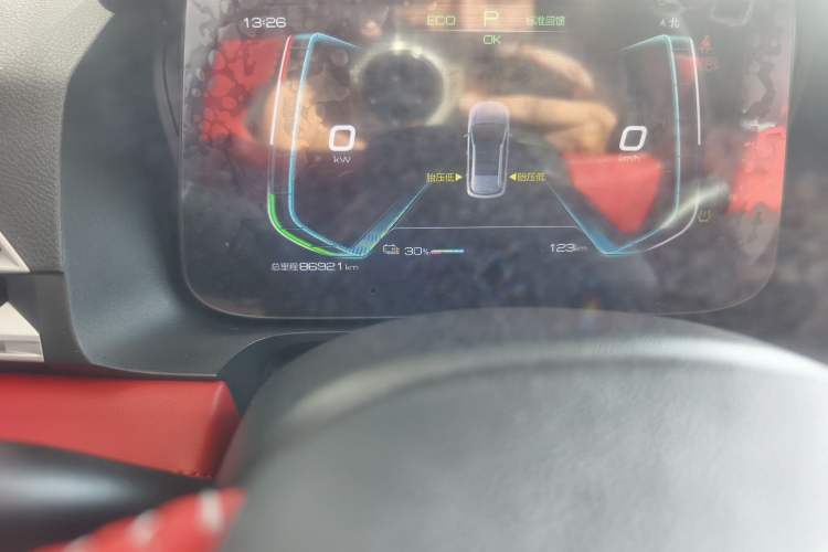 Used BYD e2 2020 Upgraded Version Extended Range Edition Premium Model Odometer Close Up