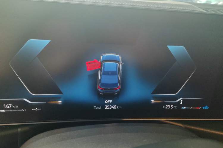 Used BMW 3 Series 2023 325Li M Sport Package Odometer Close Up