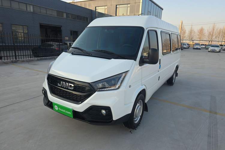 Used JMC Transit 2021 2.8T Space King Standard Version Long Wheelbase Mid-Height Roof Rear Single Tire – Step 6-Seater Diesel China VI Emission Standard JX493
