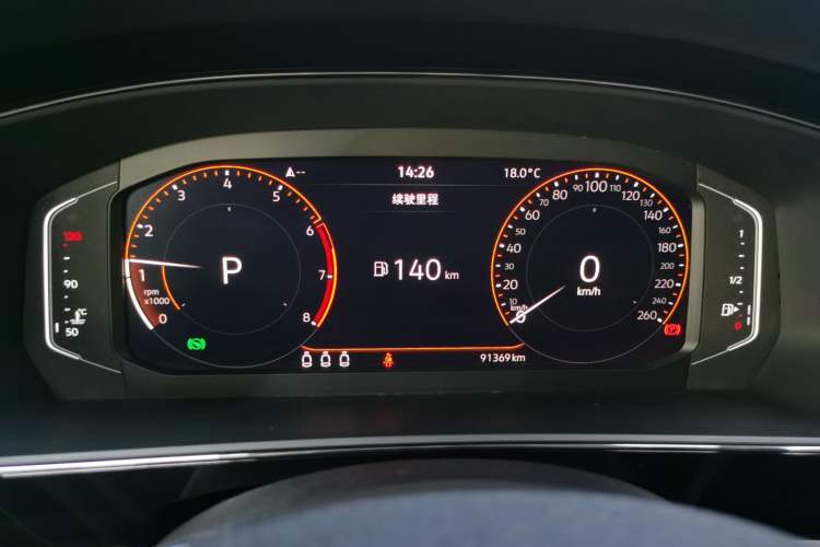 Used Volkswagen Passat 2021 330TSI Luxury Edition Odometer Close Up